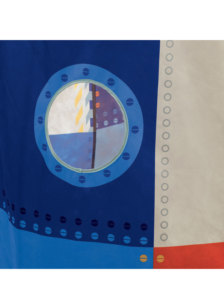 Blue Rocket Ship Tent Play House