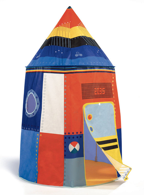 Blue Rocket Ship Tent Play House
