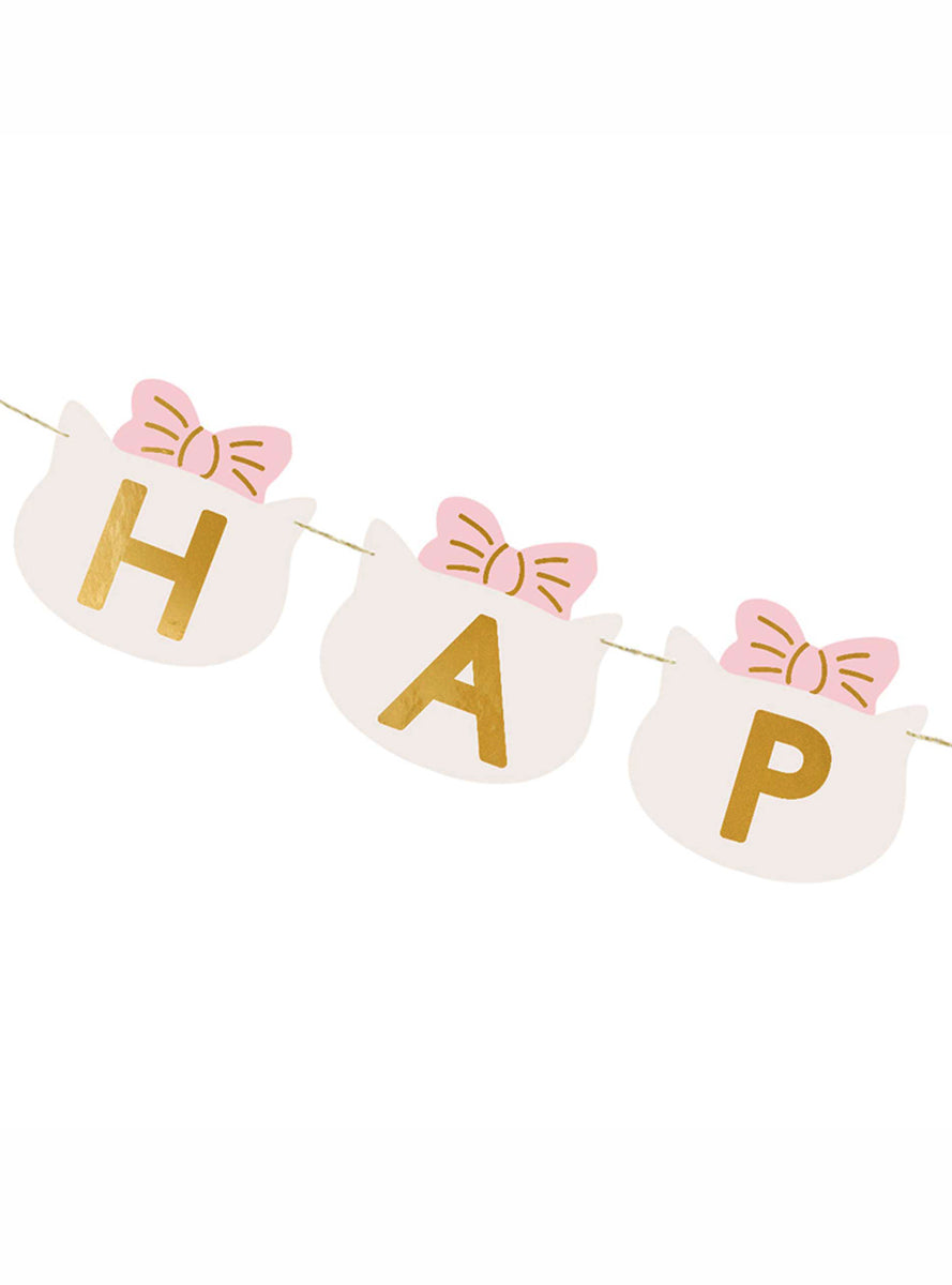 Kitty Party 280cm Happy Birthday Banner - Close Image