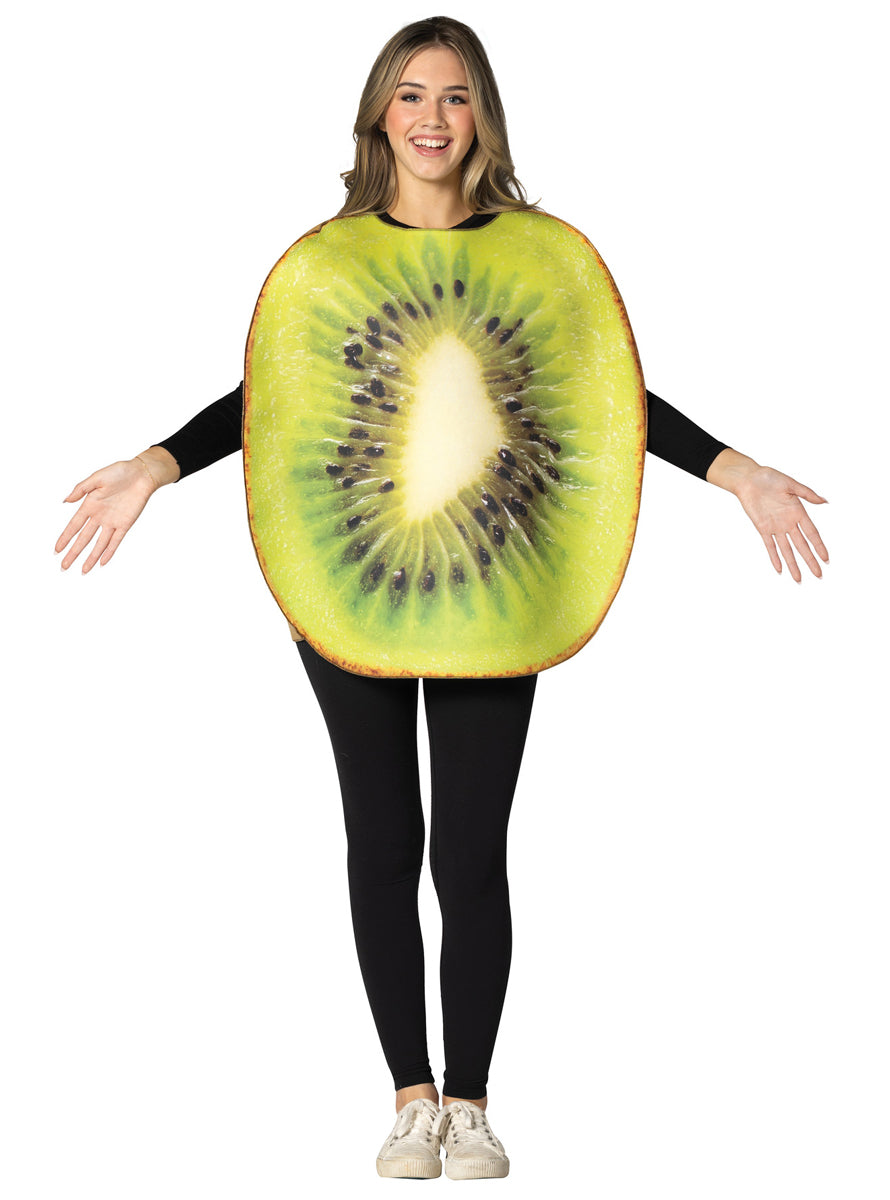 Kiwi Fruit Novelty Adults Costume - Alternative Image