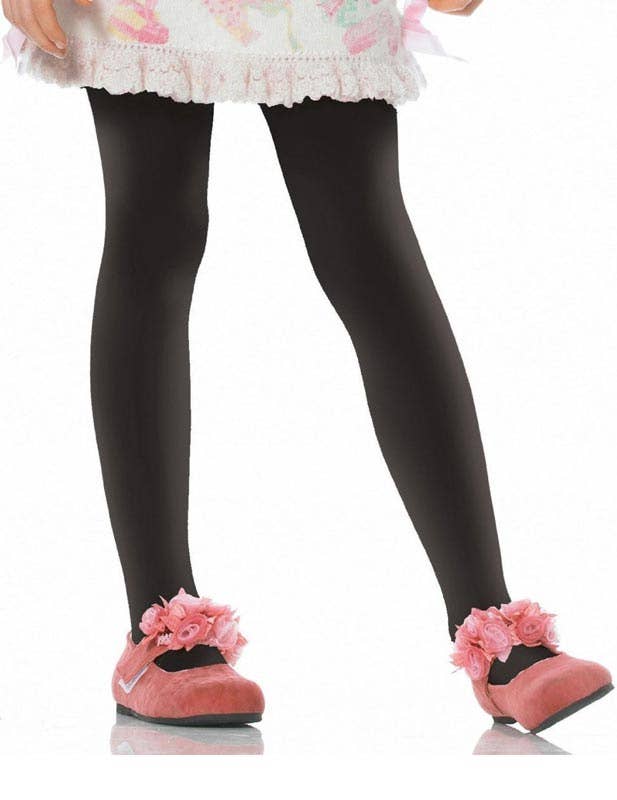 Girls Black Opaque Costume Tights Alternative mage