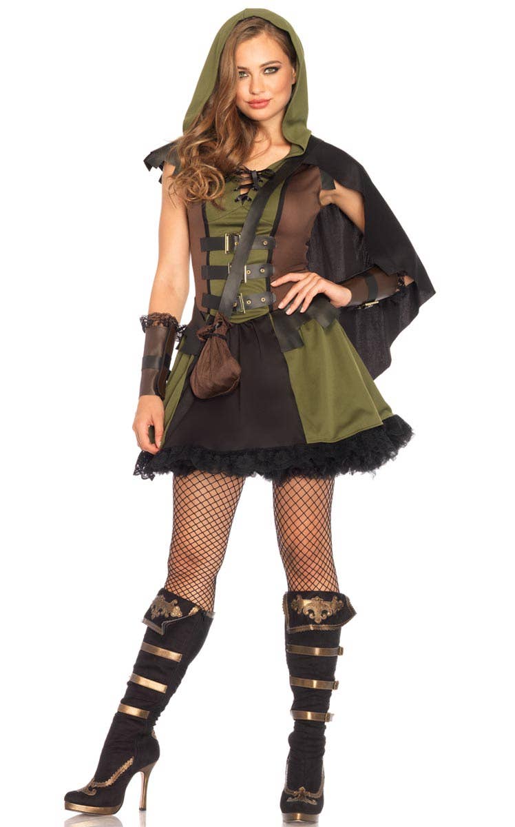 Womens Sexy Robin Hood Fancy Dress Costume