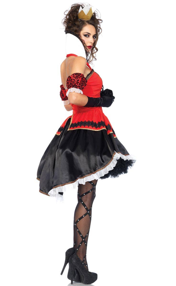 Sexy Queen Of Hearts Deluxe Women's Costume Side