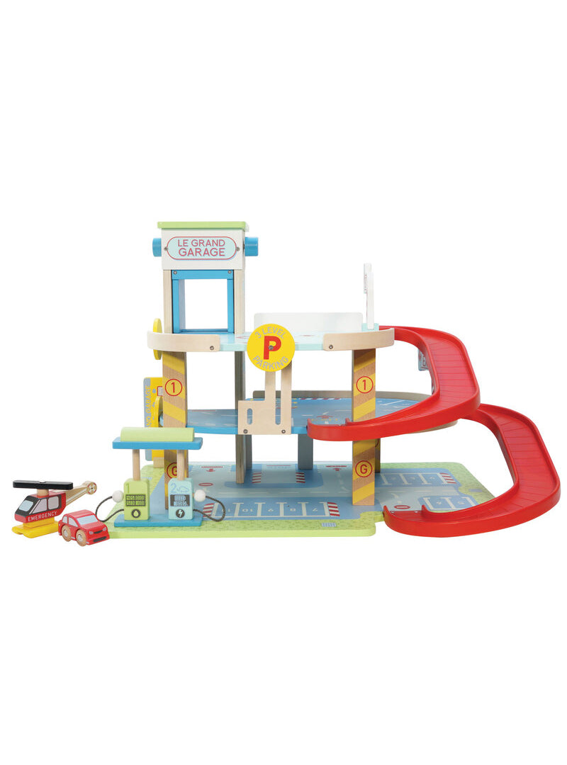 Le Grand Wooden Garage Childrens Toys Set - Main Image