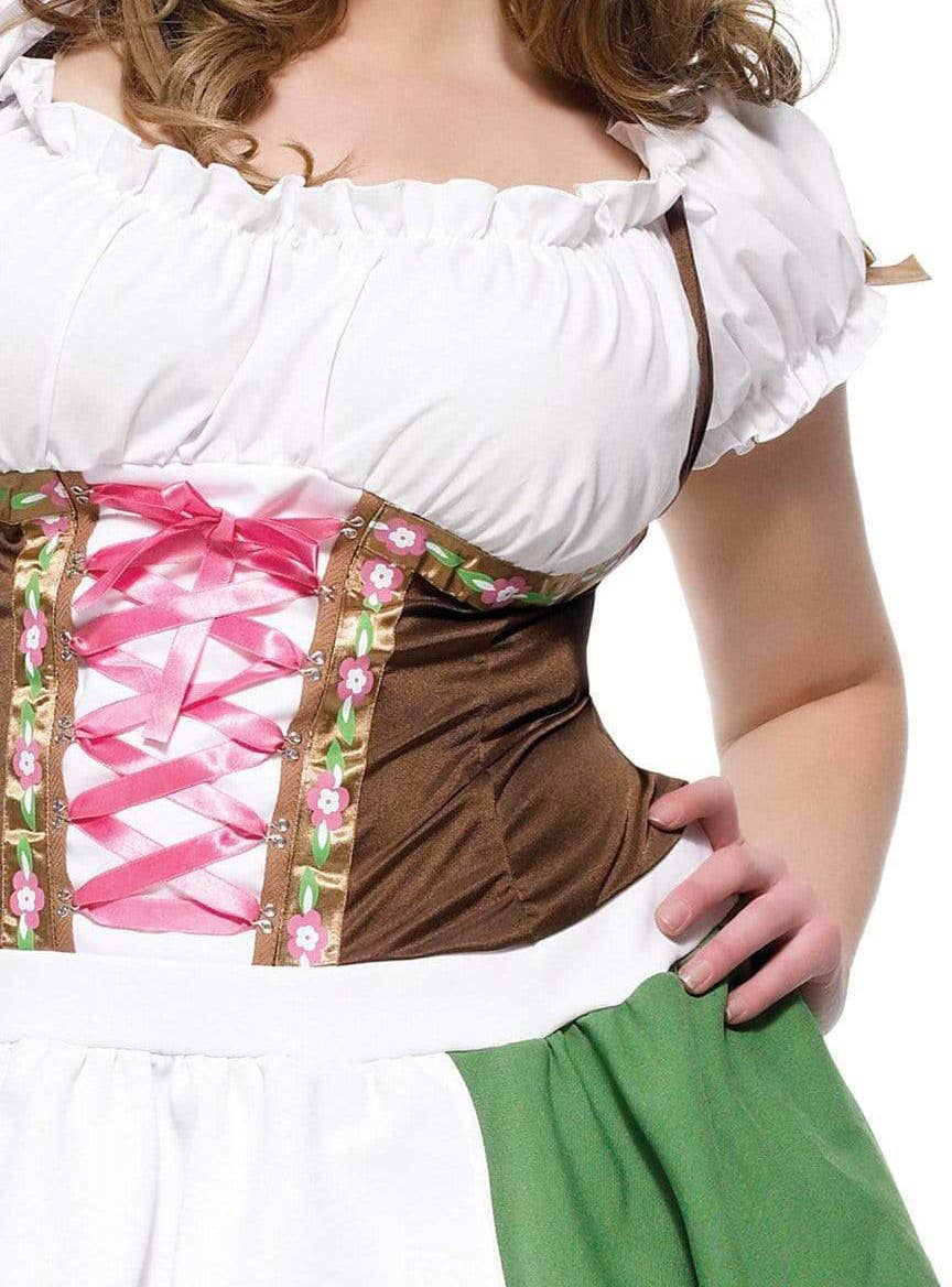 Beer Girl Gretchen Sexy Plus Size Oktoberfest Costume Detail Image