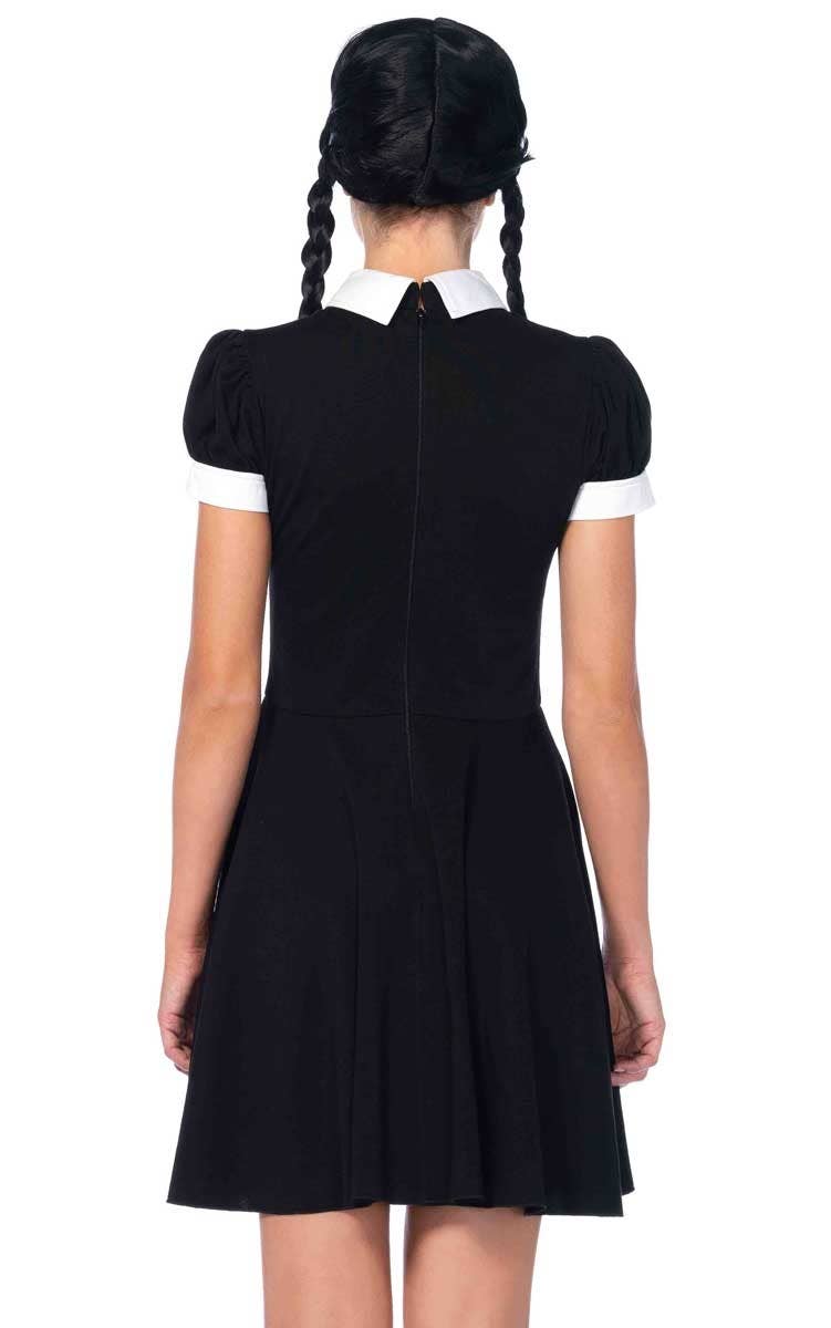 Women's Wednesday Addams Halloween Fancy Dress Costume Back