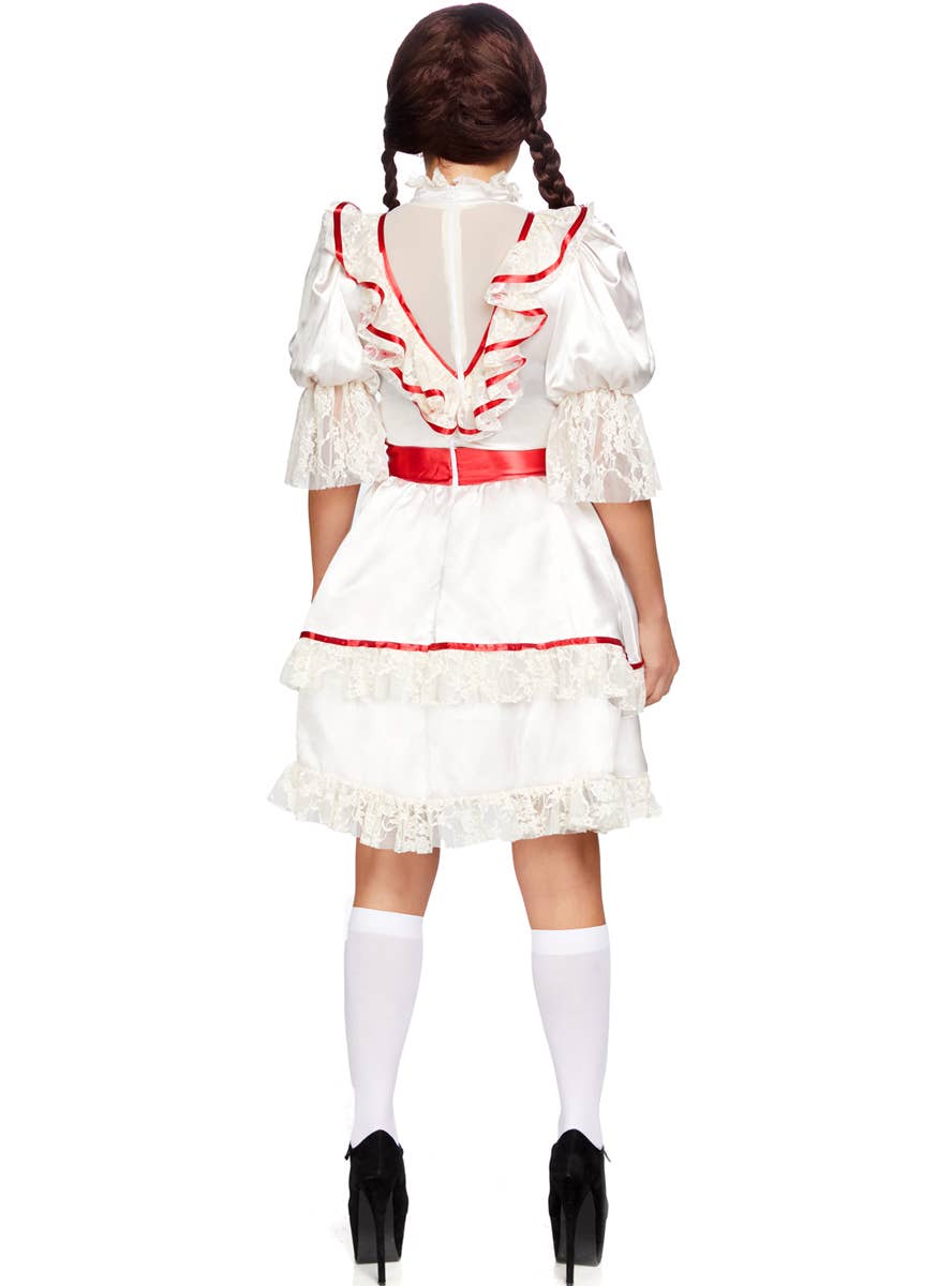 Women's Haunted Doll Annabelle Halloween Fancy Dress Costume View 4