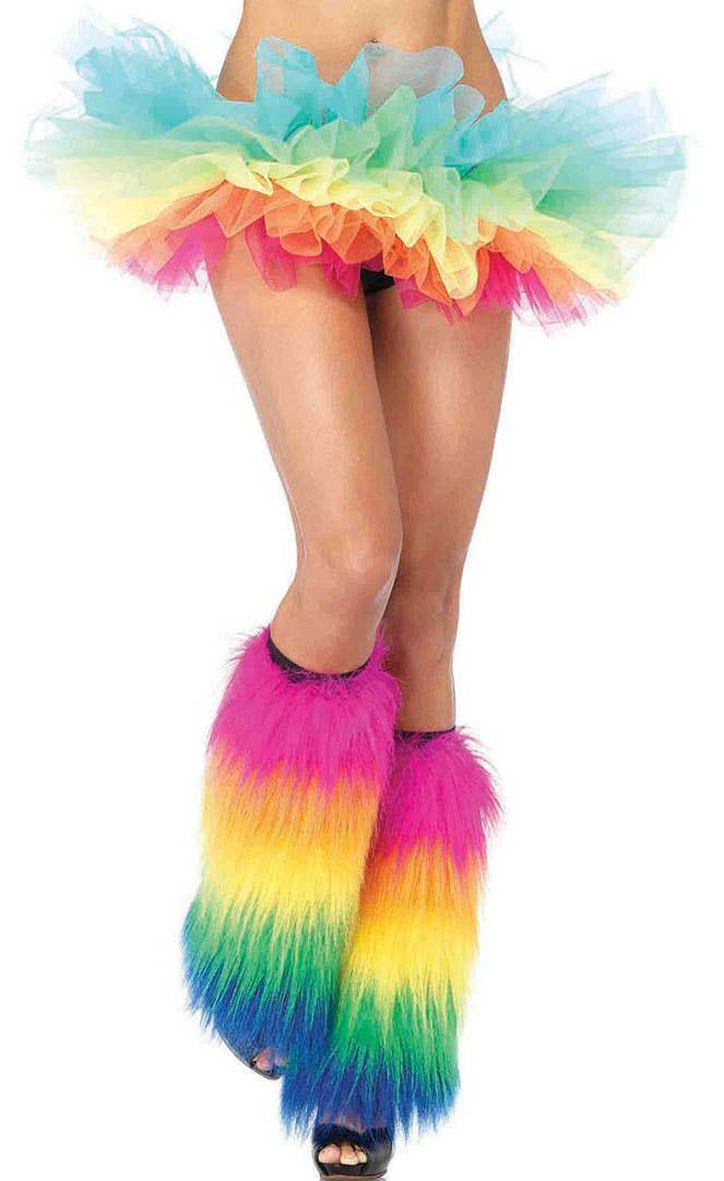 Rainbow Organza Petticoat Costume Accessory Main Image