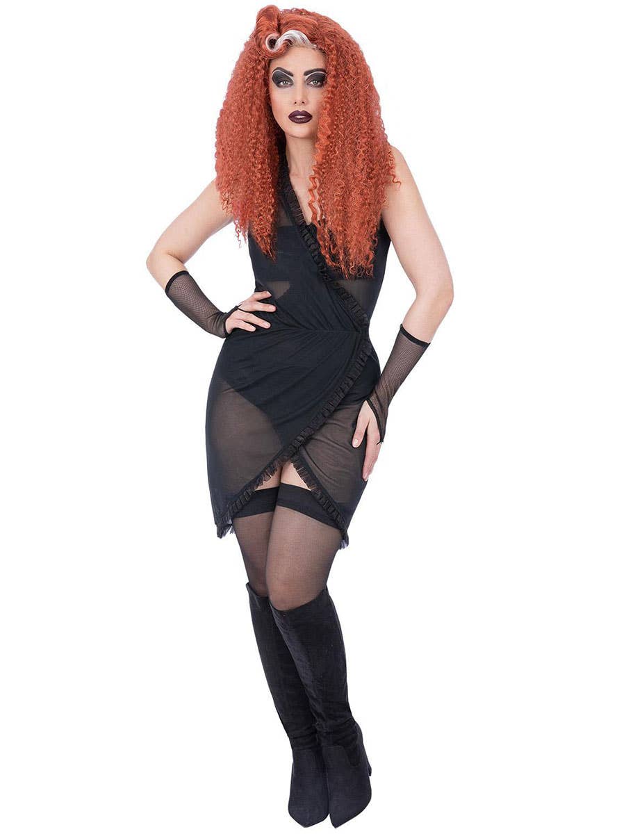 Image of Rocky Horror Picture Show Womens Magenta Costume - Alternate Image 2