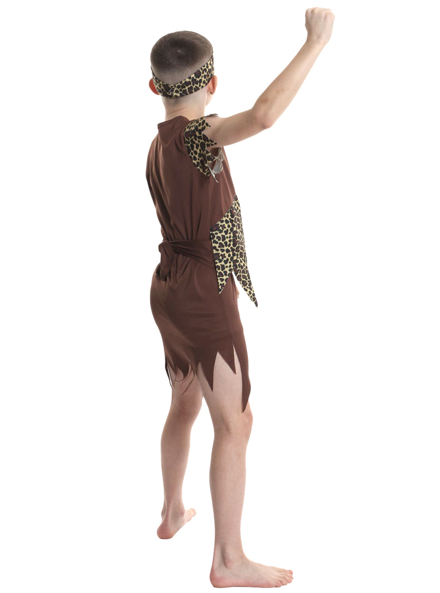 Little Cave Boy Kids Prehistoric Costume - Side Image
