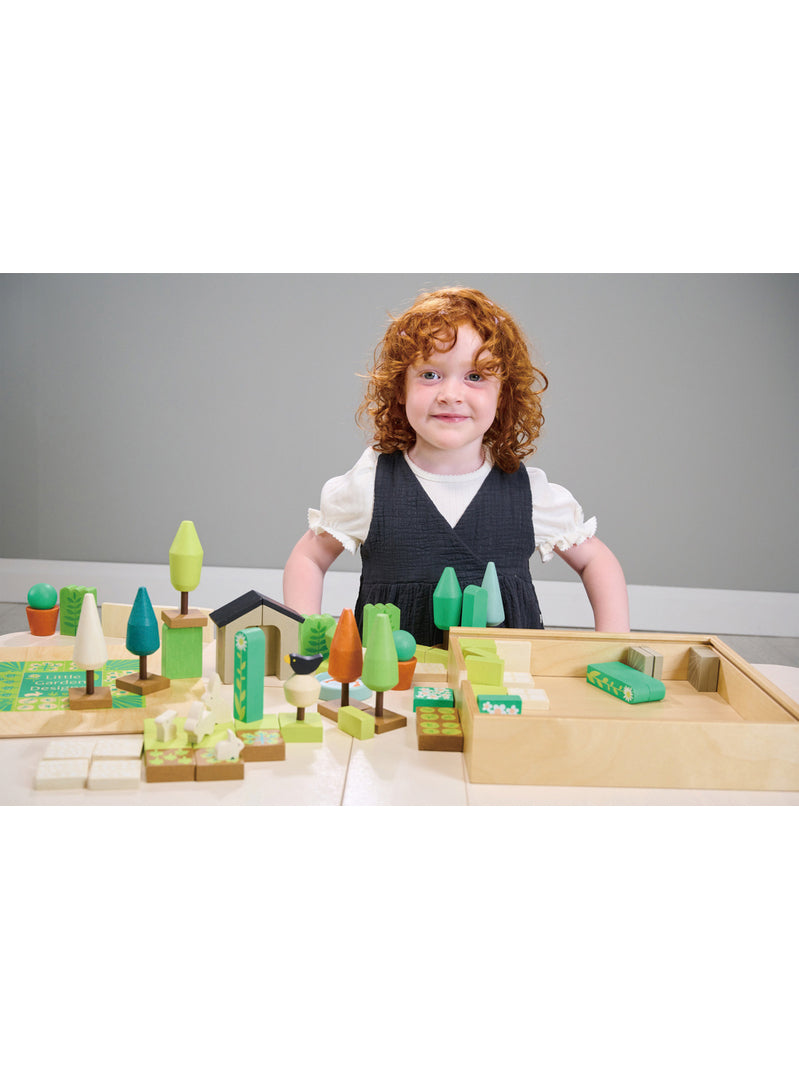 Little Garden Designer Set Childrens Wooden Toys - Lifestyle Image 1