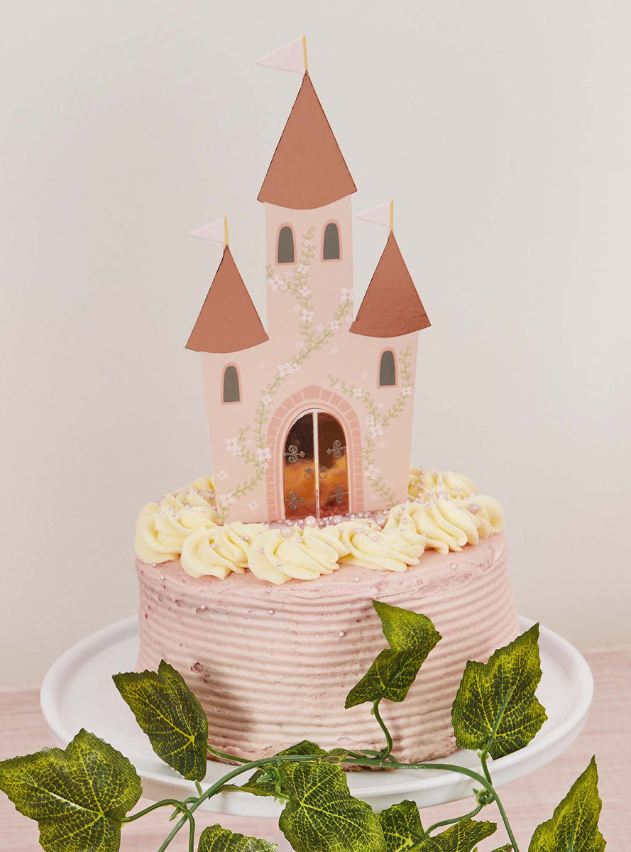 Little Princess 20cm Castle Card Cake Topper - Lifestyle Image