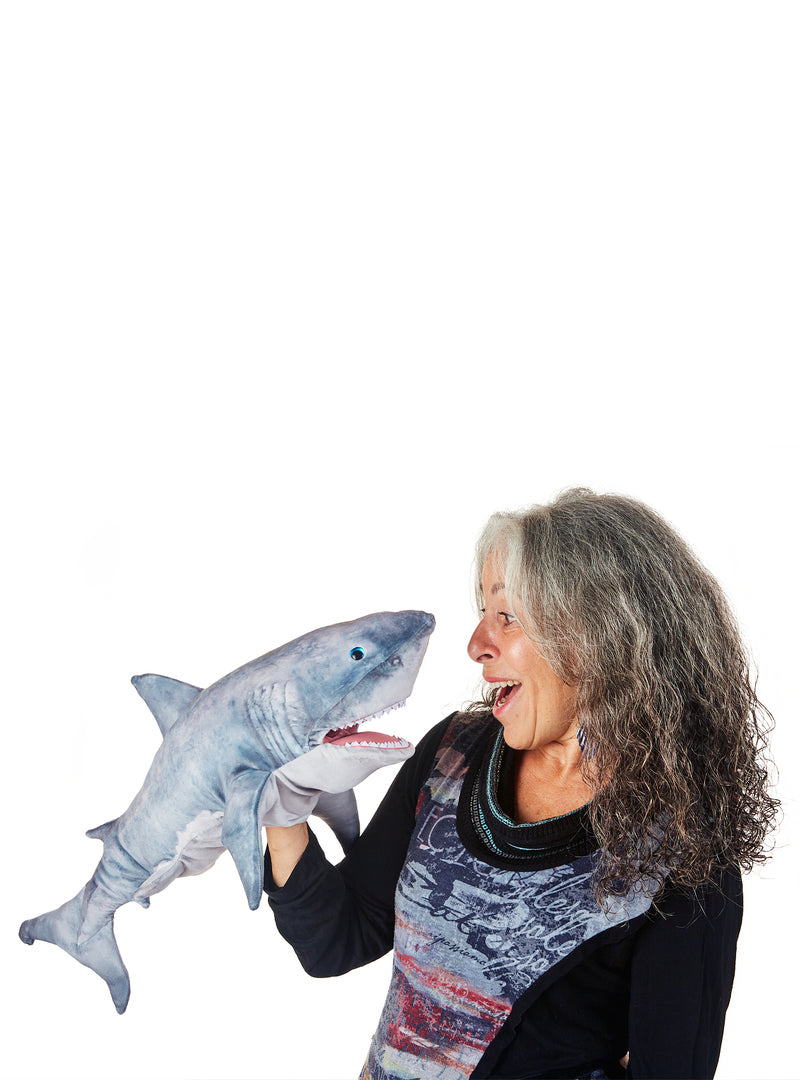 Long Great White Shark Hand Puppet - Alternate Image 4