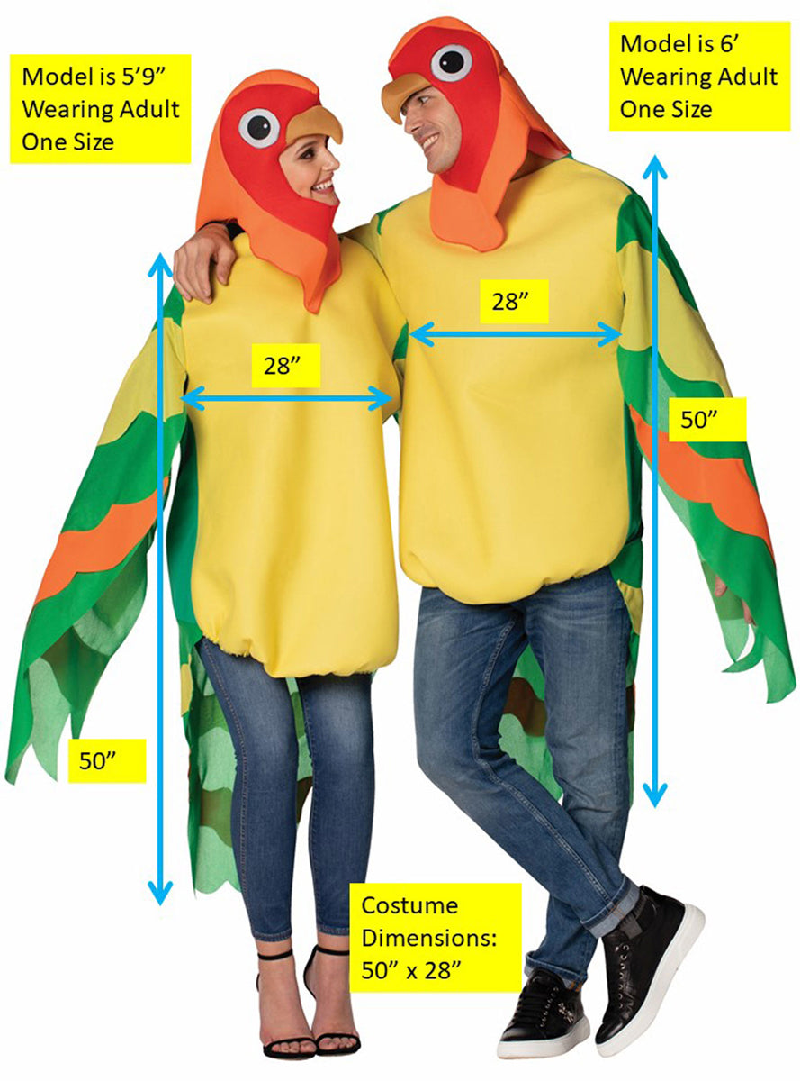 Lovebirds Novelty Couples Costume - Details Image