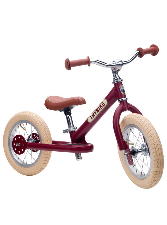 Matte Red Vintage Trybike Tricycle For Children - Front Image 1