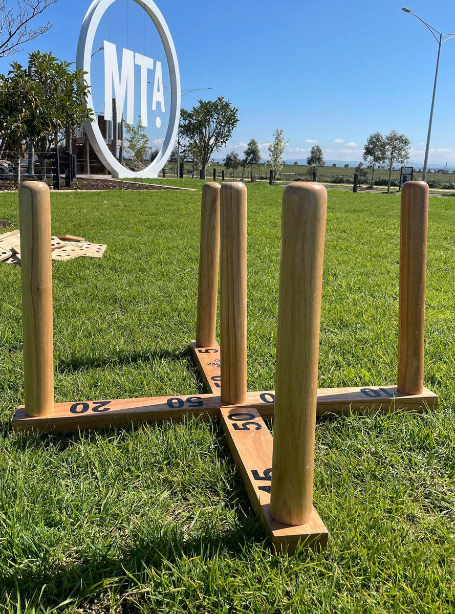 Wooden 100cm Quoits Ring Toss Outdoor Game - Alternate Image 1