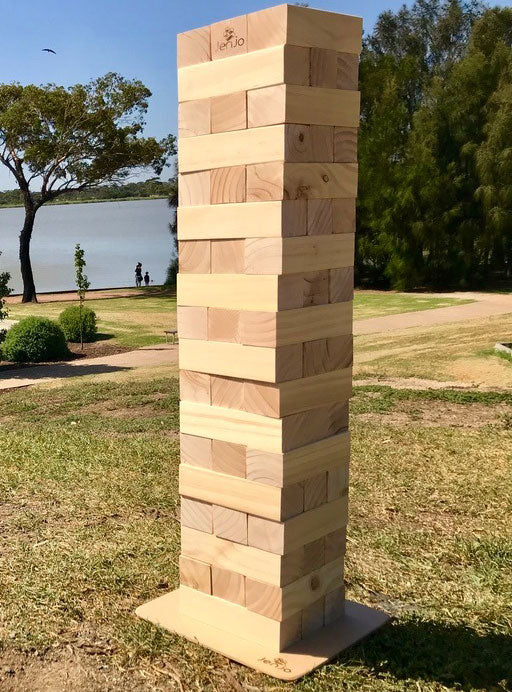 91cm High Wooden Jenga Game - Alternate Image
