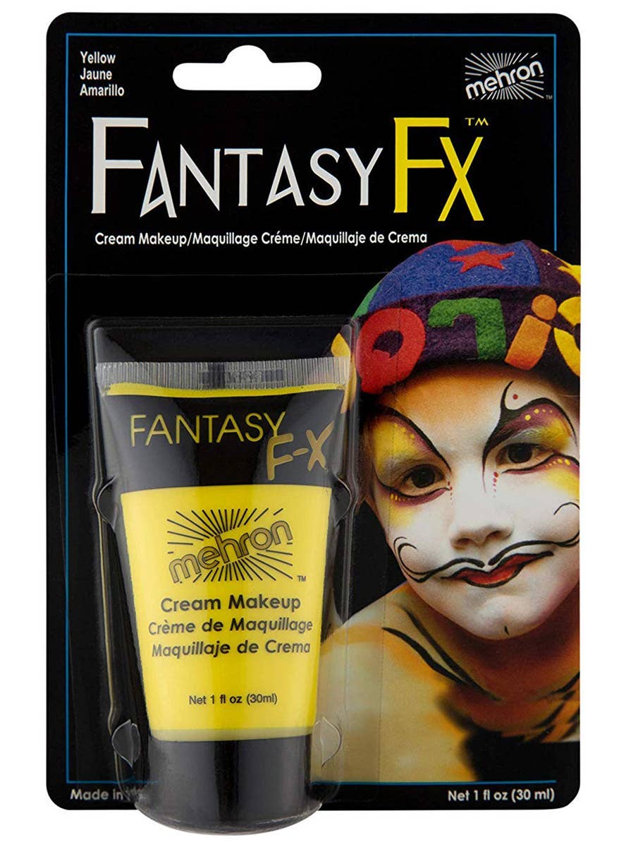 Yellow Mehron Fantasy FX Cream Costume Makeup - Front Image