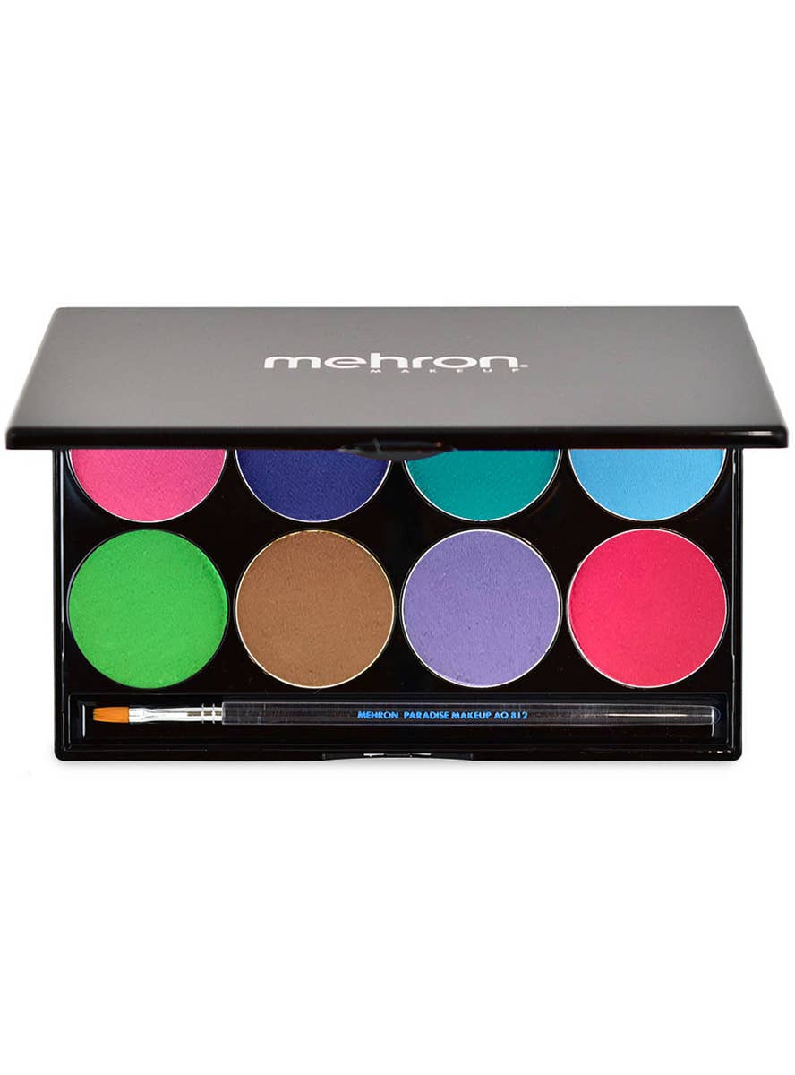 Professional Pastel Cake Makeup Palette with Brush - Main View