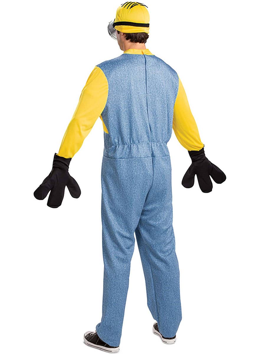 Image of Licensed Minion Stuart Men's Despicable Me Costume - Back View