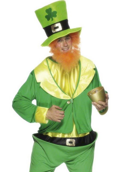 Irish Leprechaun Men's Green St Patrick's Day Costume - Zoom Image