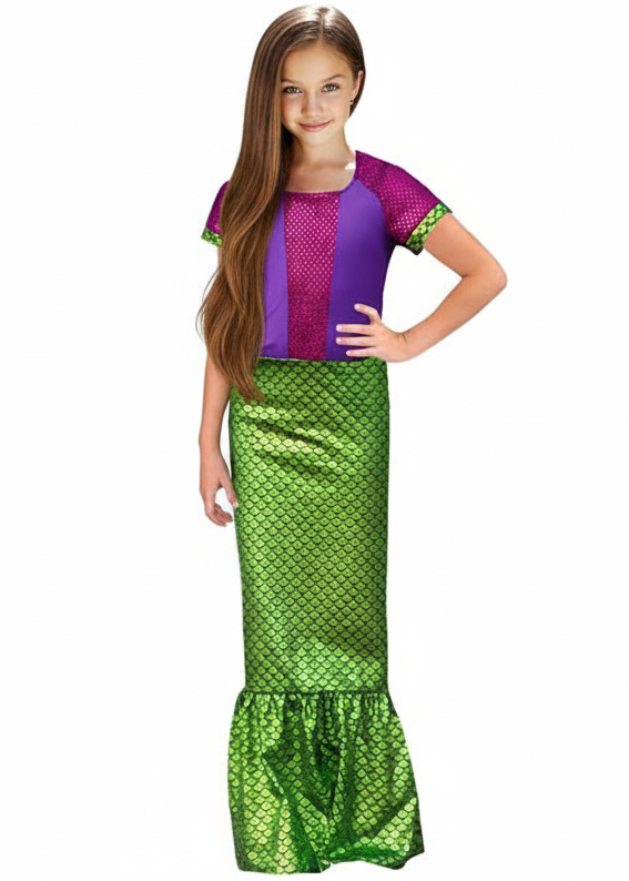 Mermaid Girls Under the Sea Costume - Main Image