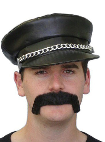Merv Mens Black Costume Moustache - Main Image
