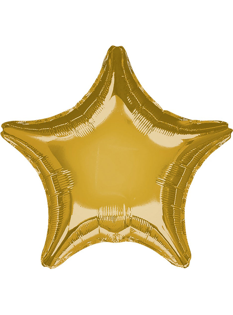 Metallic Gold Foil 45cm Star Balloon - Main Image