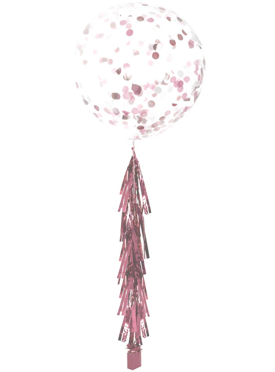 Image of Metallic Light Pink 9 Pack Of 35cm Decorative Tassels - Alternate Image 2