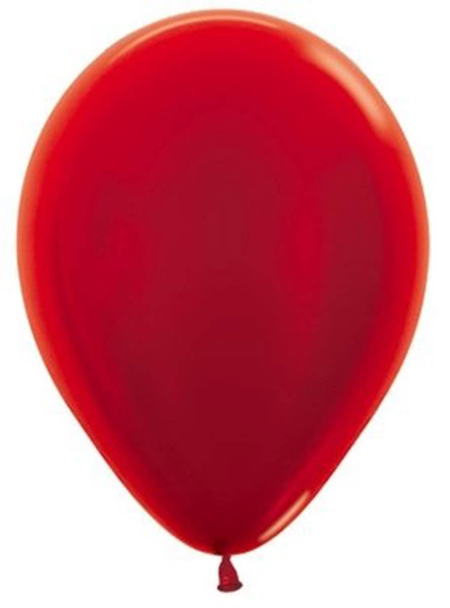 Image of Metallic Red Single 30cm Latex Balloon