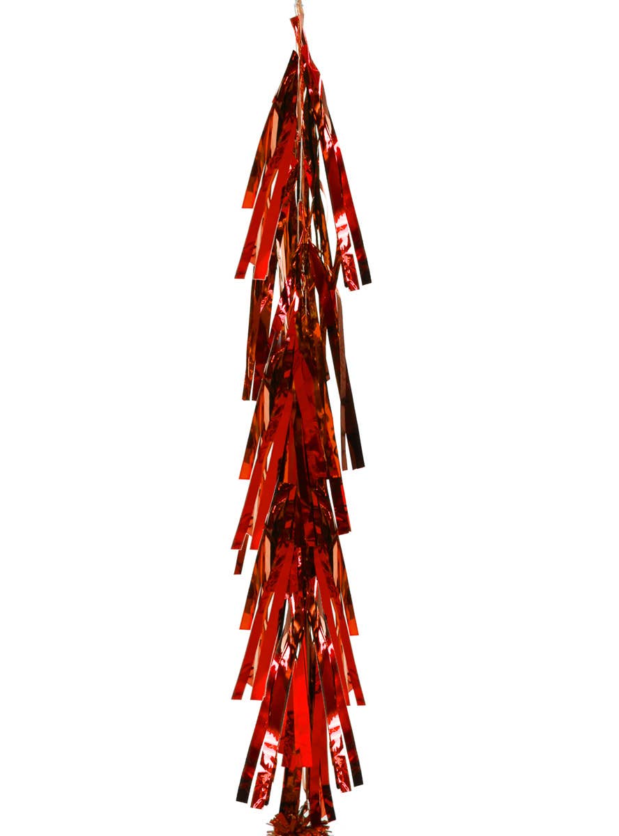Image of Metallic Red 9 Pack Of 35cm Decorative Tassels - Alternate Image