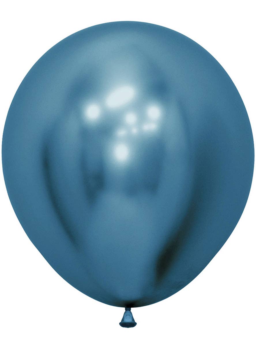 Image of Metallic Blue 6 Pack 45cm Latex Balloons