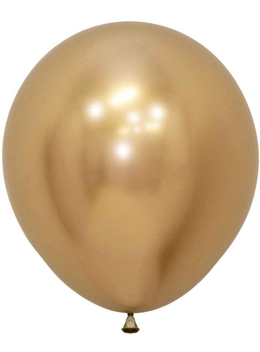 Image of Metallic Reflex Gold 6 Pack 45cm Latex Balloons