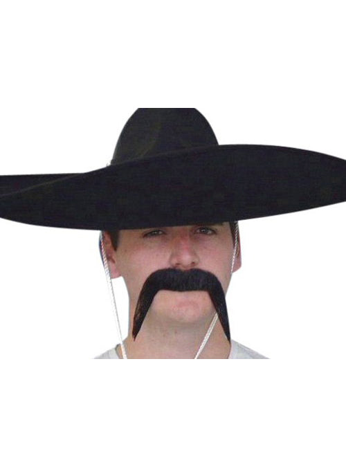 Mexican Black Costume Moustache - Main Image