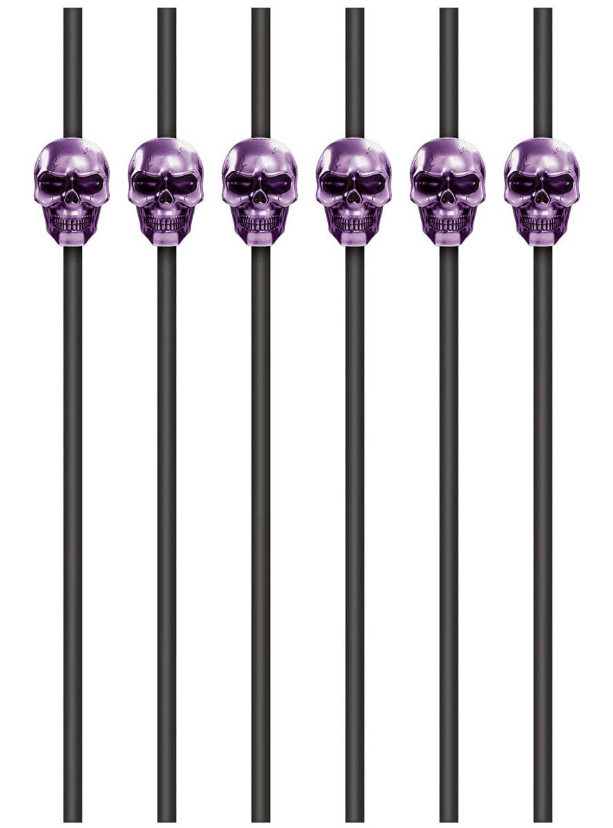 Image of Midnight Mayhem Reusable 6 Pack Halloween Straws