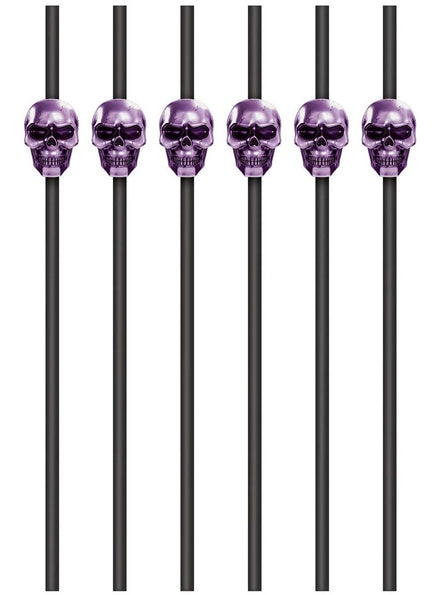 Image of Midnight Mayhem Reusable 6 Pack Halloween Straws