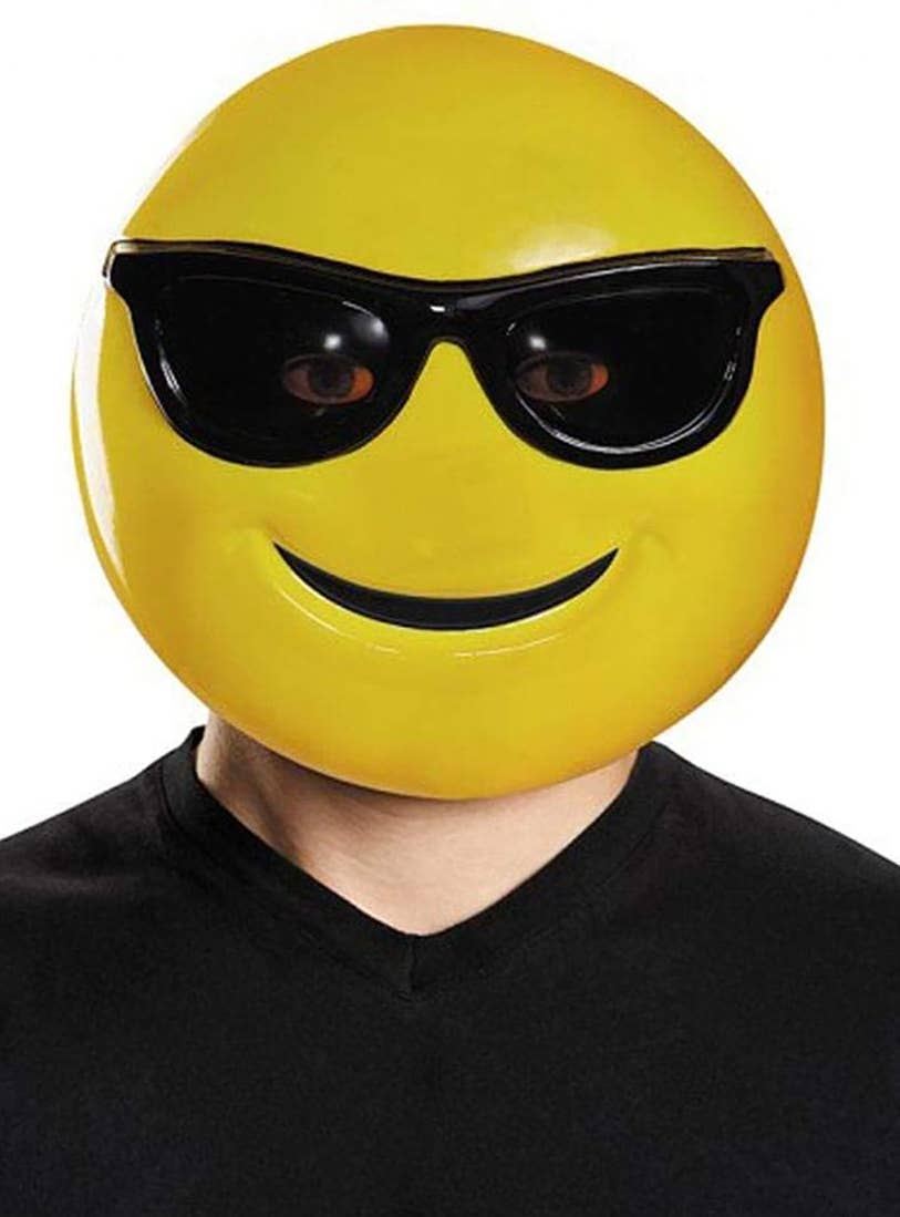 Funny Sunglasses Emoji Adult's Costume Accessory Mask Main Image