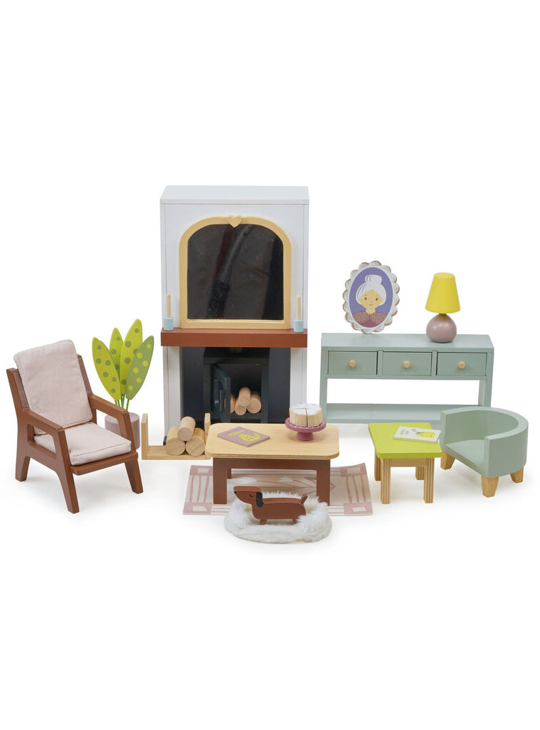 Mulberry Mansion With Furniture Childrens Wooden Doll House - Furniture Image 3