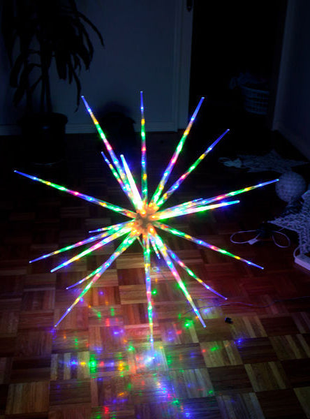 Multicolour Star Icicle Ball Christmas Light