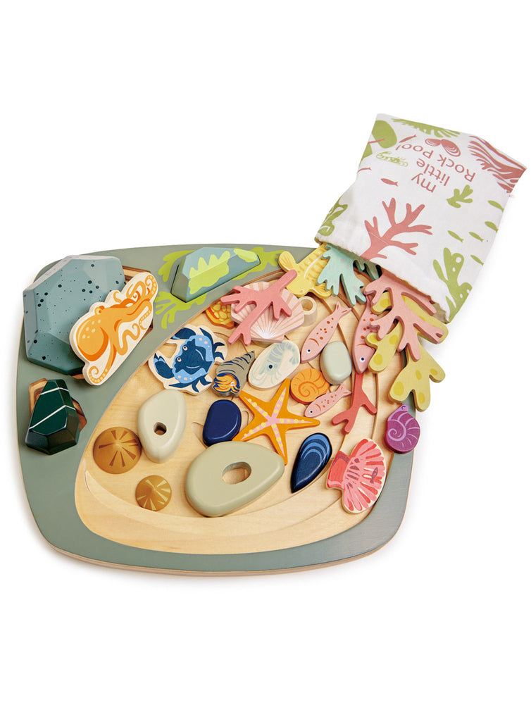 My Little Rock Pool Childrens Wooden Toy Set - Main Image