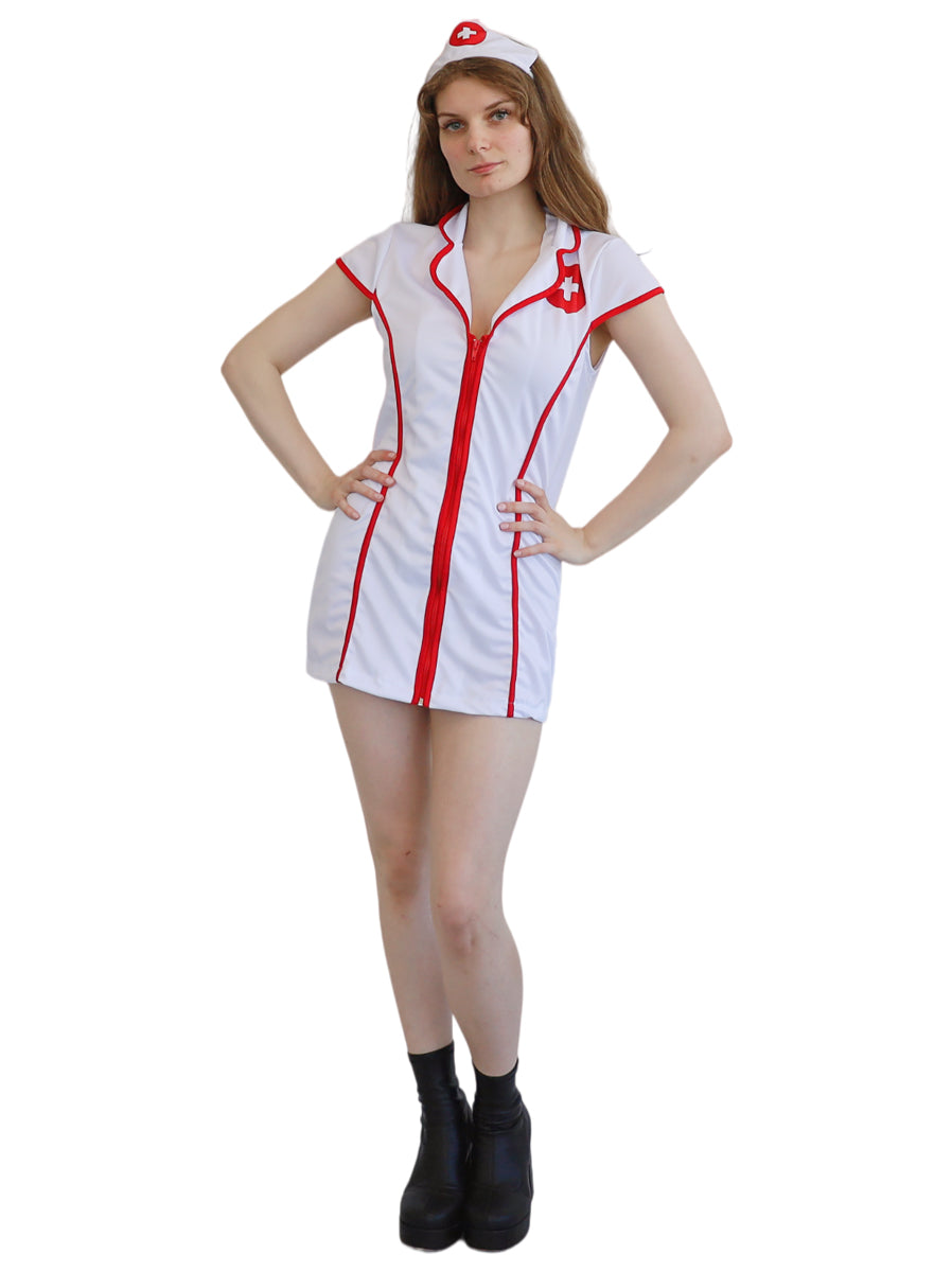 Naughty Nurse Sexy Womens Costume - Alternative Image