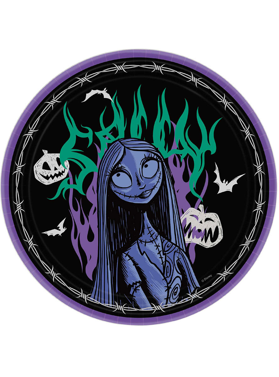 Pack of 8 Nightmare Before Christmas Paper Plates - Main Image