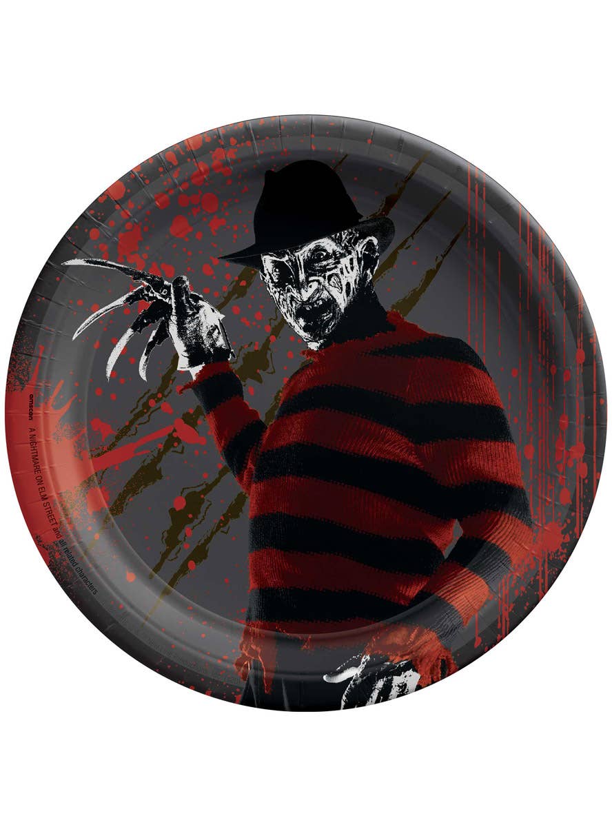Image of Freddy Krueger 8 Pack 17cm Halloween Paper Plates