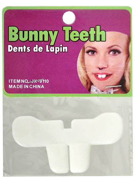 Fake White Buck Tooth Bunny Rabbit Teeth