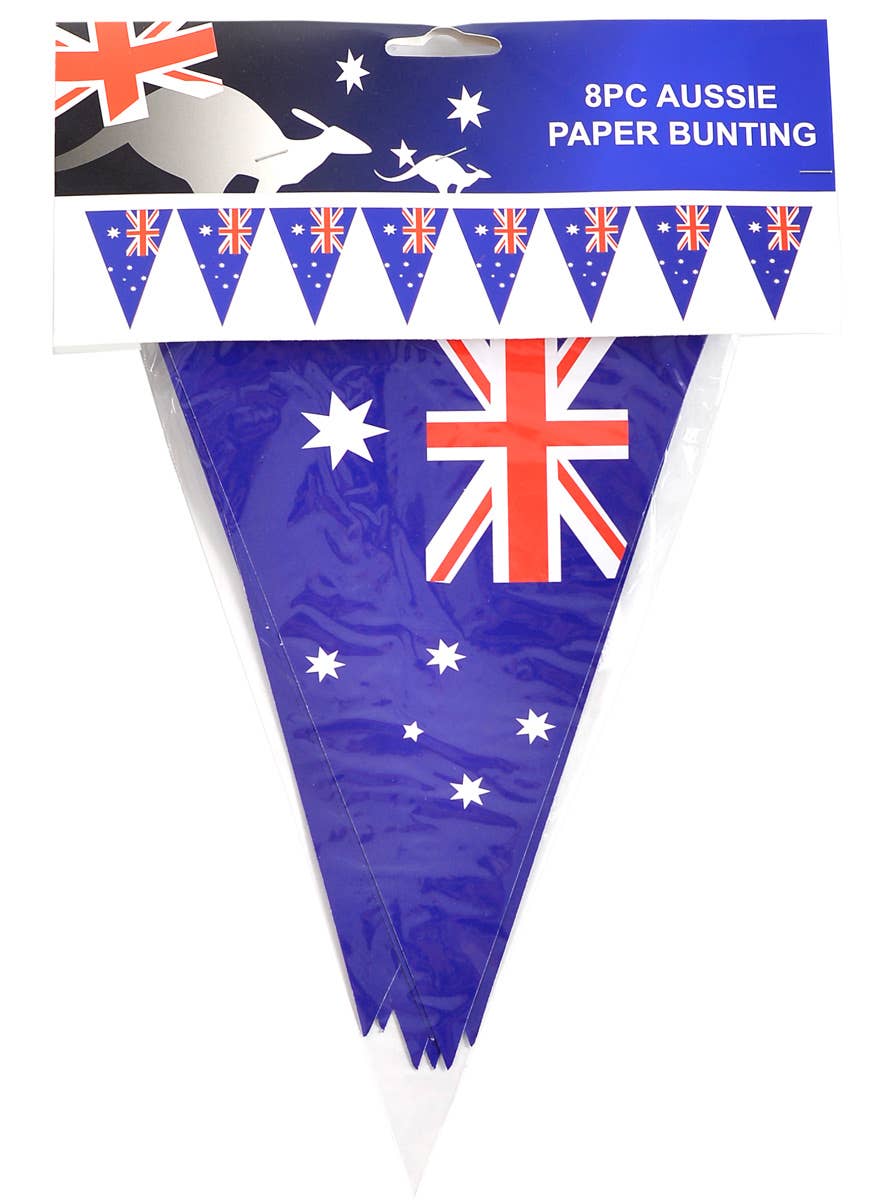 8 Aussie Flags Australia Day Bunting Decoration - Alternative Image