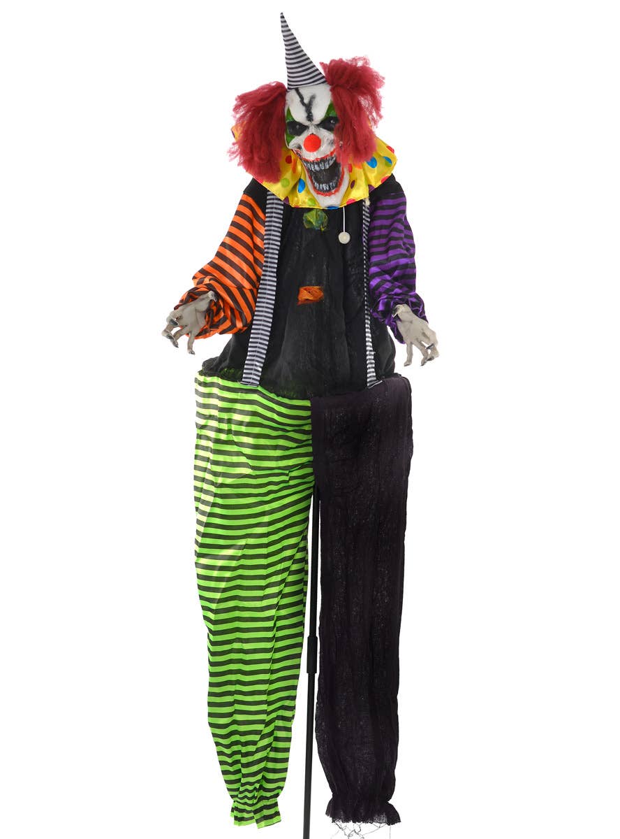 Animated Standing Clown Halloween Prop