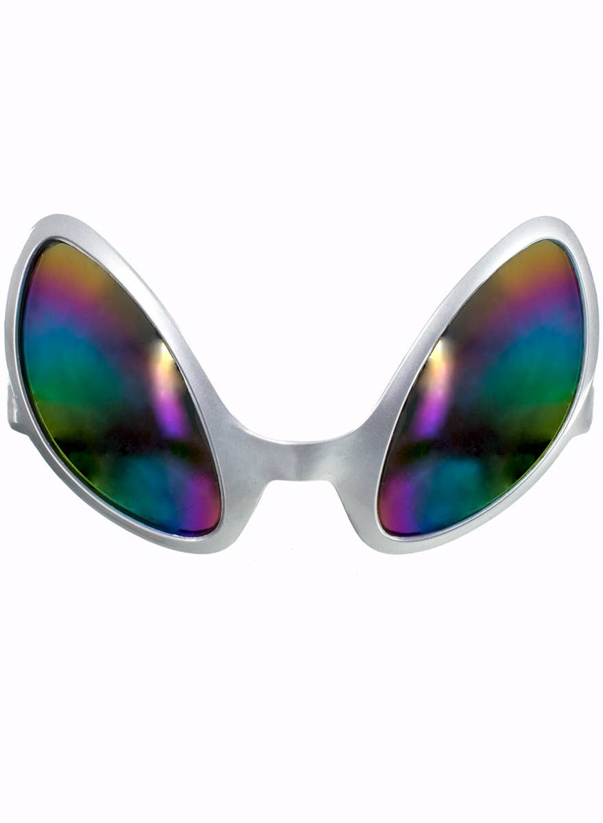 Silver Space Alien Costume Glasses - Alternate Image