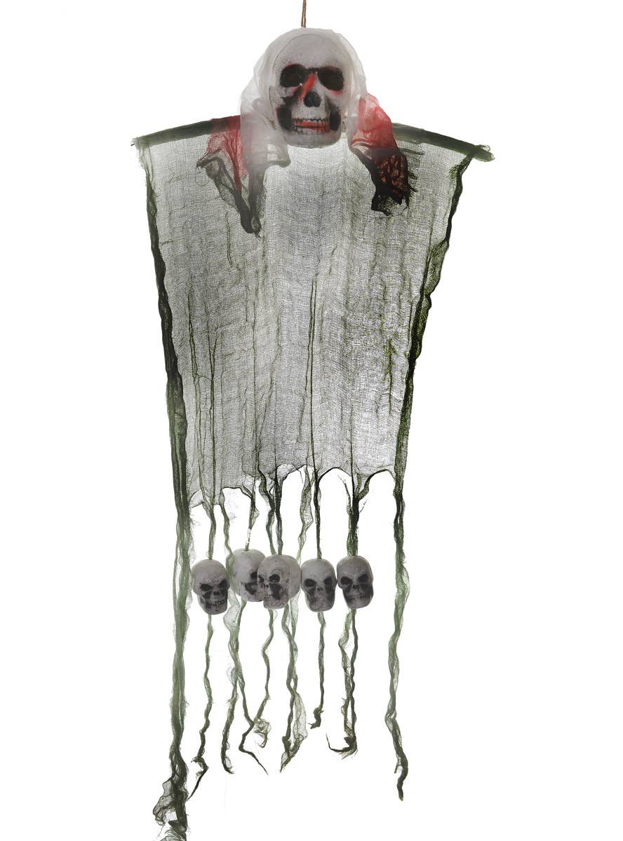 Hanging Decoration with Skeleton Head and Skulls