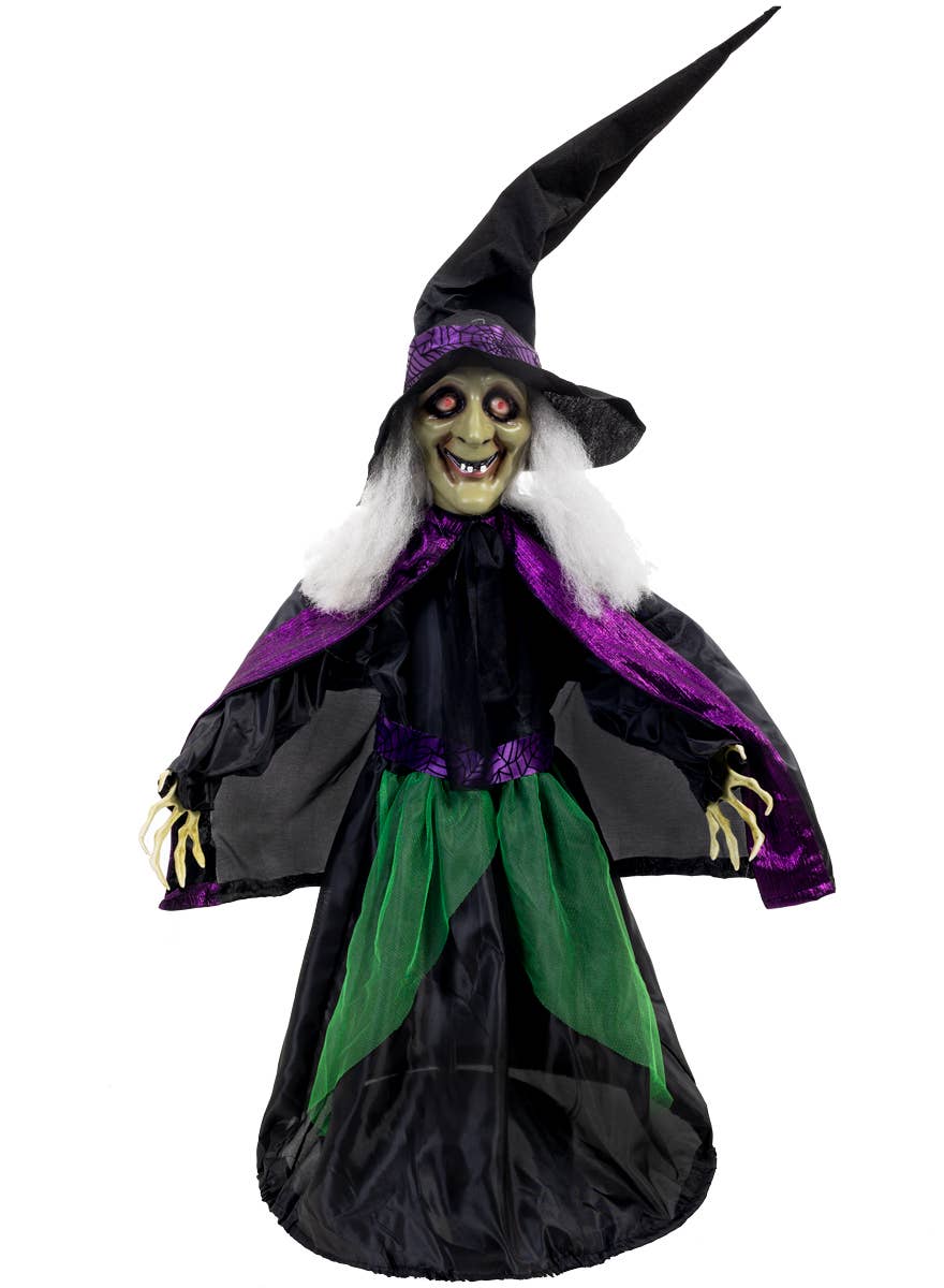 Animated Wicked Witch Halloween Decoration with Sound