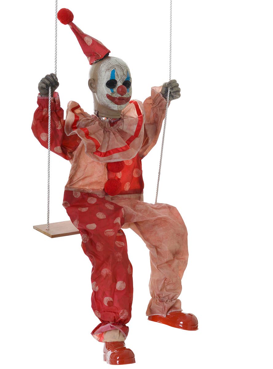 Premium Life Size Creepy Clown Animated Carousel Halloween Decoration Image 3